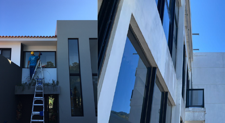 Servicio de limpieza de muros y fachadas.